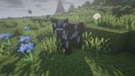 A cow in the game (Image via Minecraft)